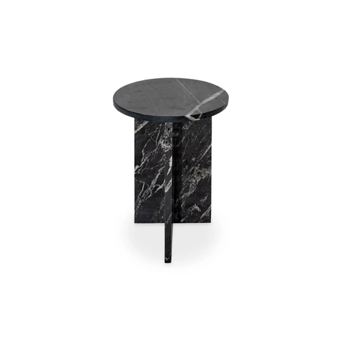 Grace Accent Table Black Marble