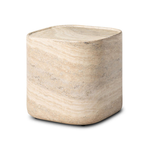 Manor Outdoor End Table - Textured Sandy Grey