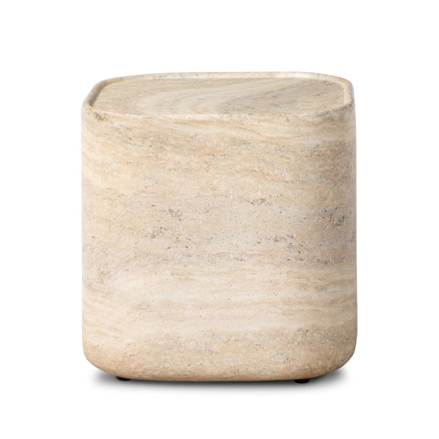 Manor Outdoor End Table - Textured Sandy Grey