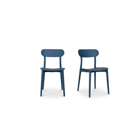 Kent Outdoor Dining Chair Navy - Set Of Two