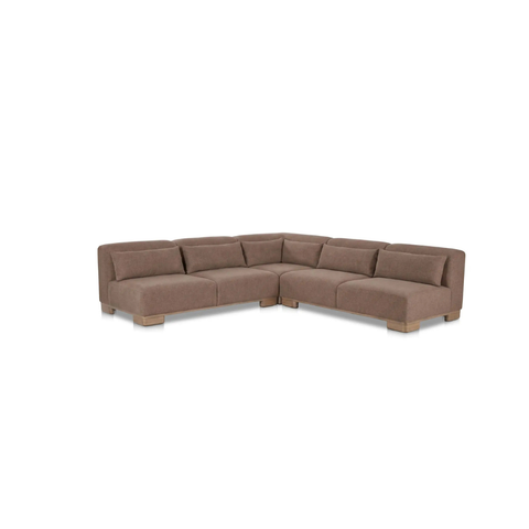June Corner Modular Sectional Dark Brown