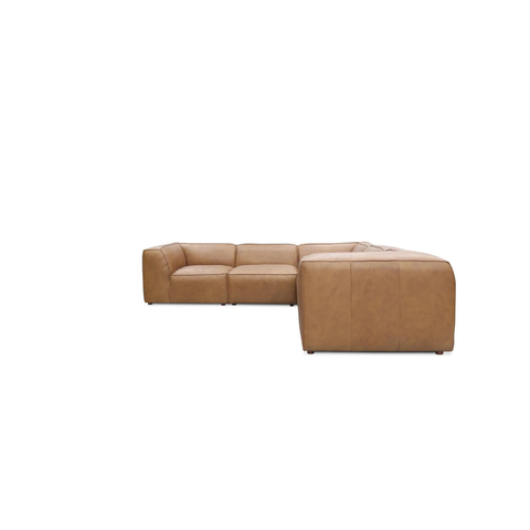 Form Classic L-Shaped Modular Sectional Sonoran Tan Leather