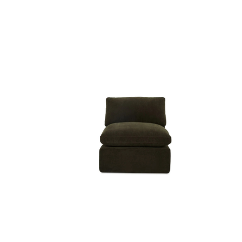 Cates Slipper Chair Dark Green