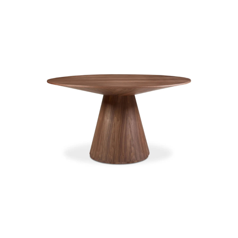 Otago Round 54In Dining Table Walnut Brown