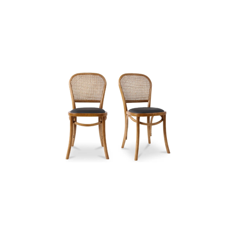 Bedford Dining Chair Light Brown - Set Of Two