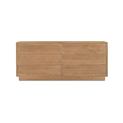 Hudson 6 Drawer Dresser Natural