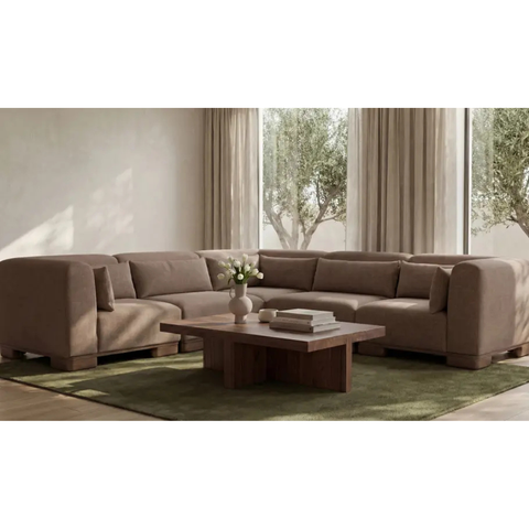 June Classic L Modular Sectional Dark Brown