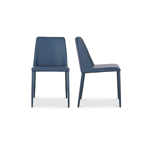 Nora Dining Chair Ocean Cavern Grey Vegan Leather - Set Of Two