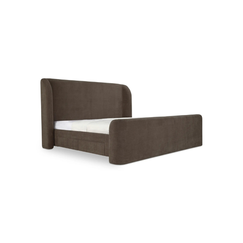 Sophia King Storage Bed Brown