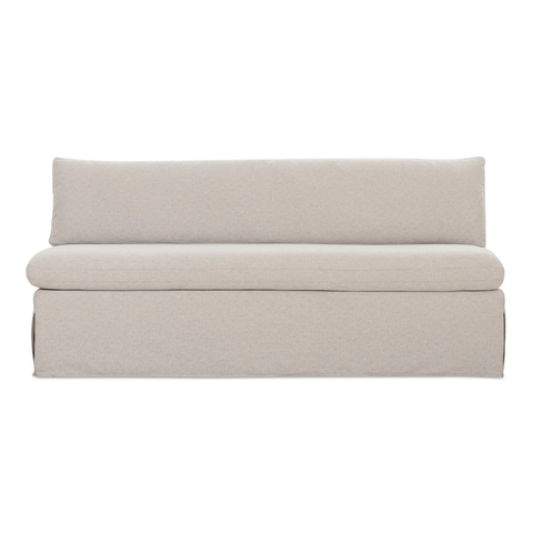 Fable Slipcover Dining Bench Beige