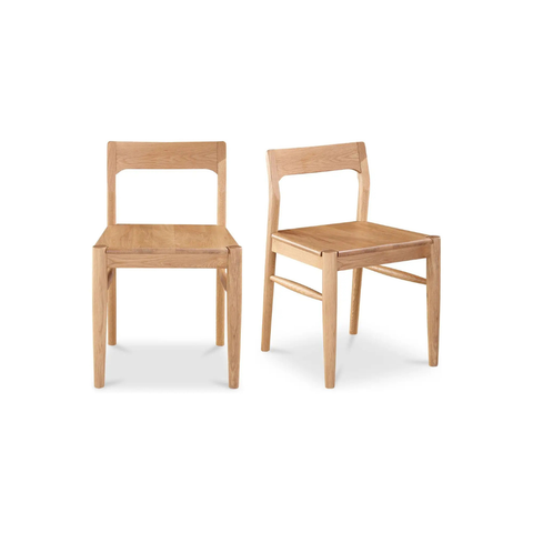 Owing Dining Chair Natural Oak - Set Of Two