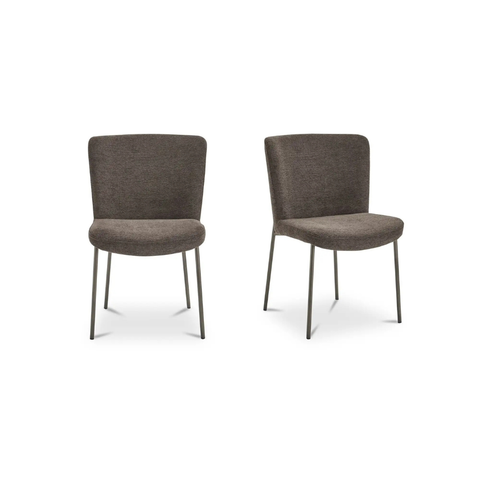Early Dining Chair Dark Brown-Set Of Two