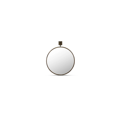 Cameo Mirror Aged Brass