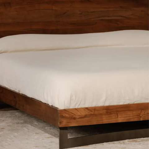 Bent King Size Bed Brown