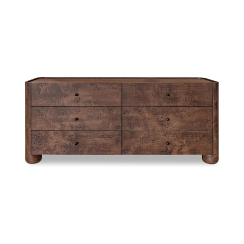 Gibson 6 Drawer Dresser Dark Brown