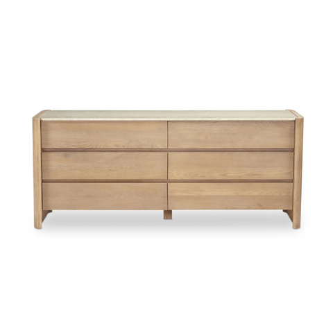 Lane 6 Drawer Dresser Natural