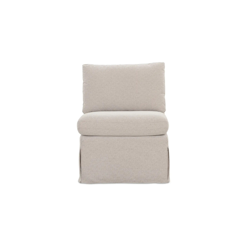 Fable Slipcover Dining Slipper Chair Beige