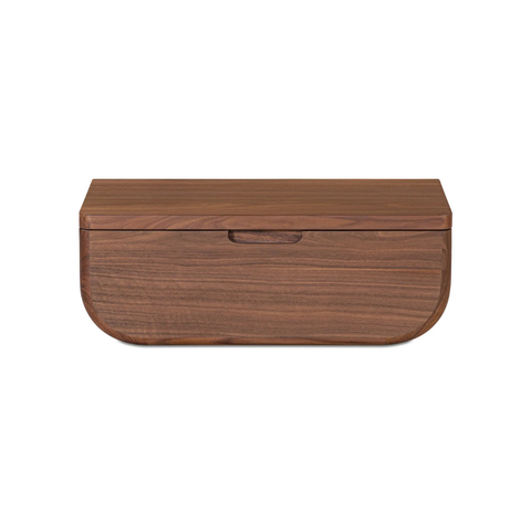 Hettie Floating Nightstand Dark Brown