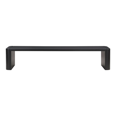 Post Large Dining Bench Black