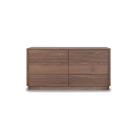 Round Off Dresser Walnut Brown