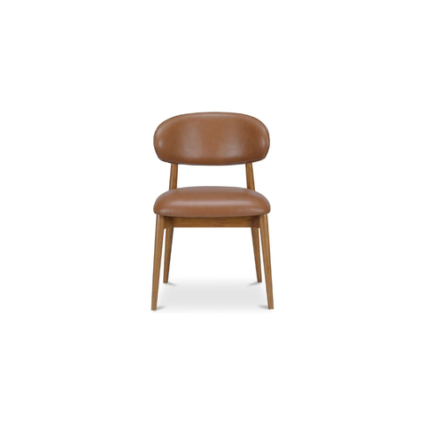 Ellie Dining Chair Brown Leather