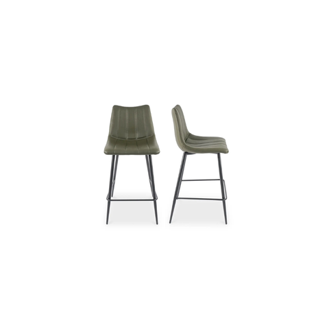 Alibi Counter Stool Dark Green - Set Of Two