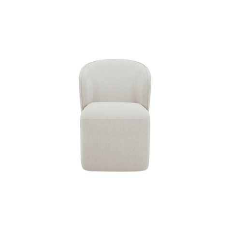 Larson Rolling Dining Chair Heather Grey