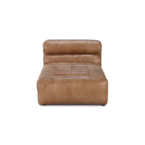 Ramsay Leather Chaise Tan