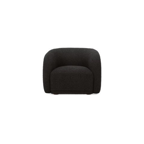 Faye Accent Chair Black Boucle