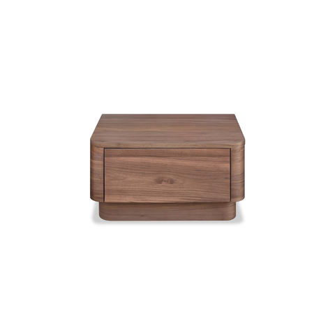 Round Off Small Nightstand Walnut