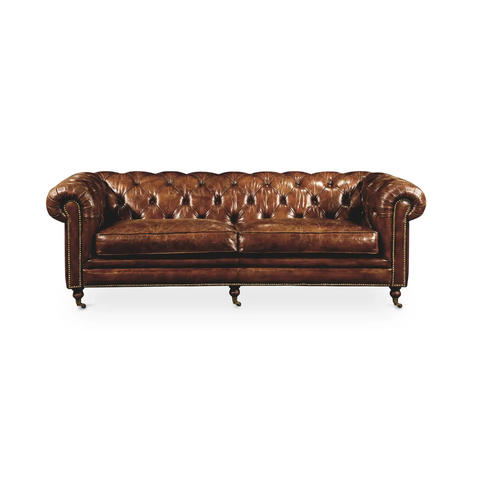 Birmingham Sofa Dark Brown Leather
