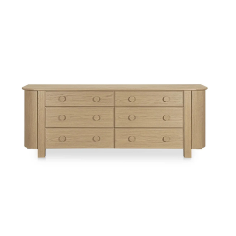 Loren 6 Drawer Dresser Natural