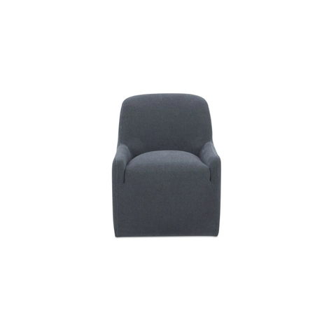 Maisie Rolling Dining Chair Slate Blue