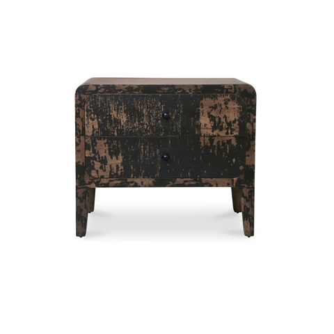 Iris Nightstand Distressed Black