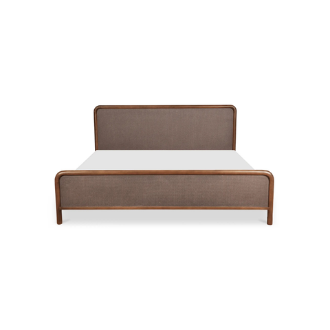 Rye Queen Bed Warm Brown