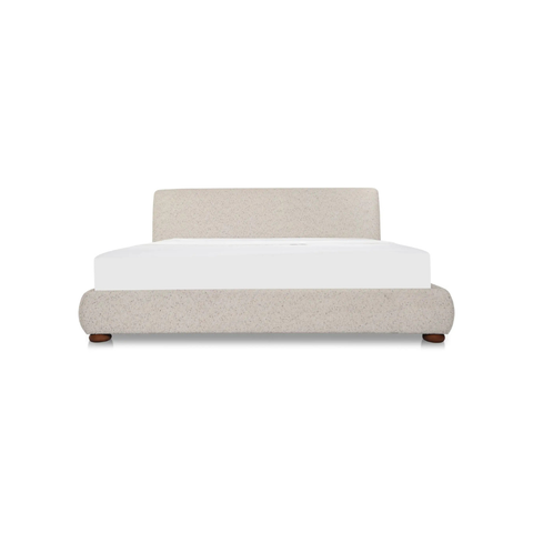Beau King Storage Bed Speckled Light Grey