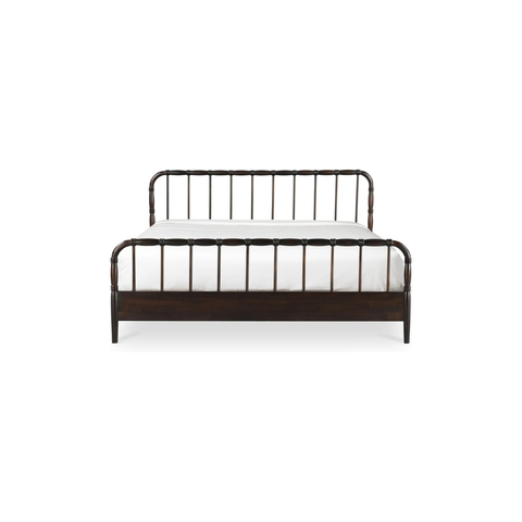 Vivian King Bed Dark Brownn