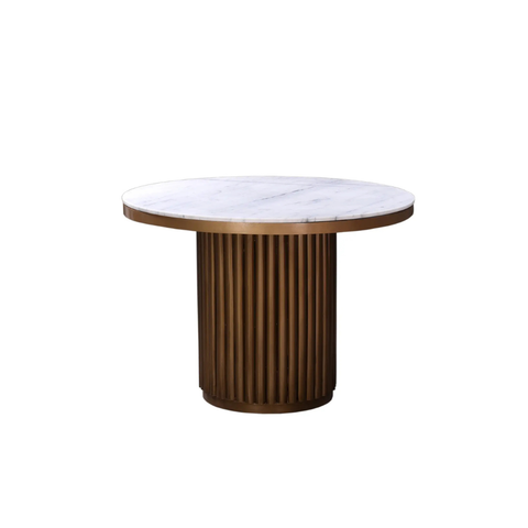Tower Dining Table White Marble