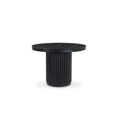Tower Dining Table Black Marble