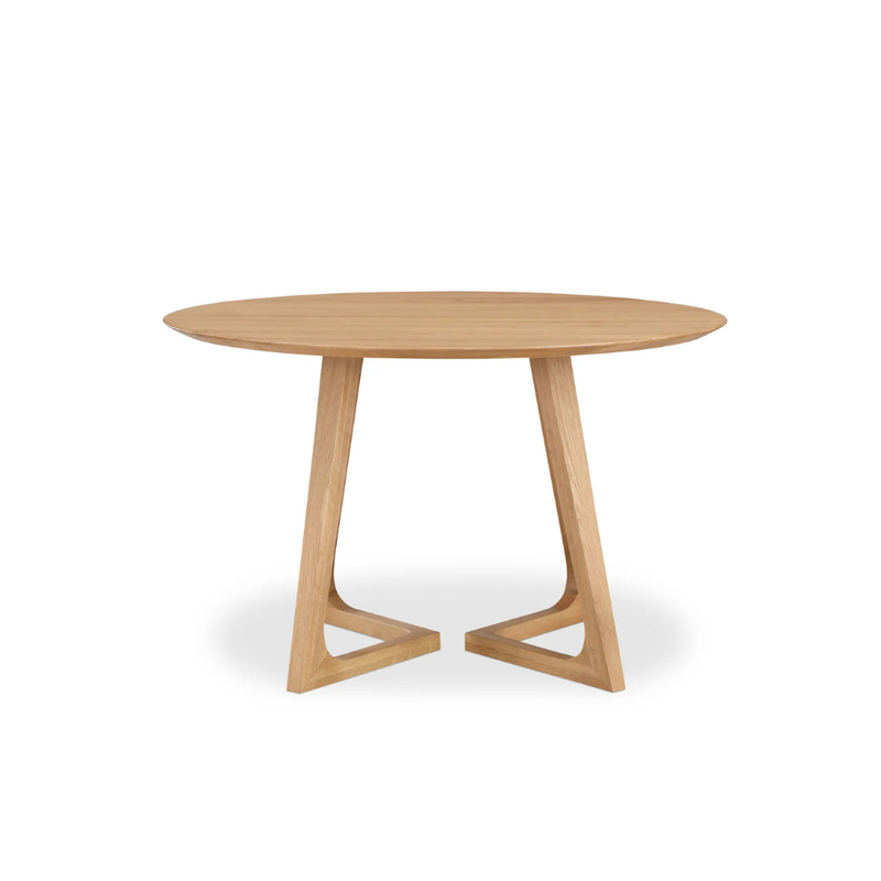 Godenza Round Dining Table Natural Oak