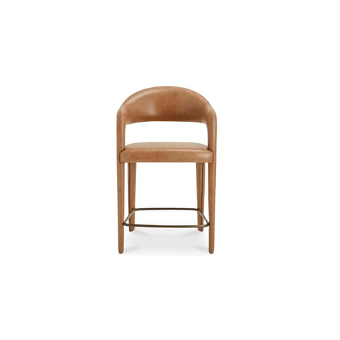Martens Counter Stool Black Leather