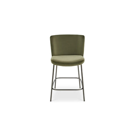 Early Counter Stool Faux Green Mohair