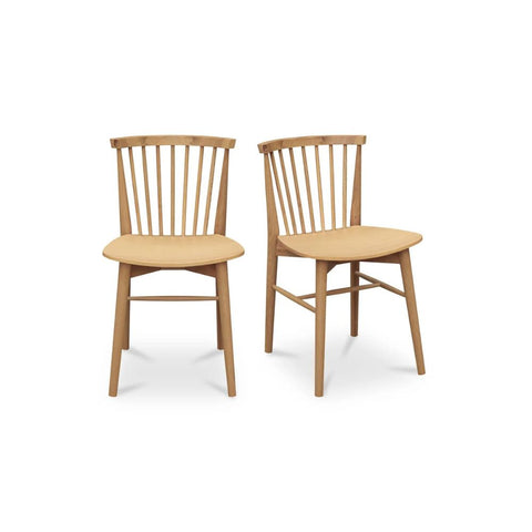 Marley Dining Chair Oak-Set of Two