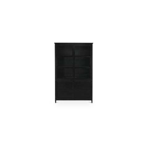 Henry Metal Tall Cabinet Black