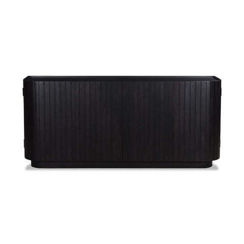 Povera 4 Door Sideboard Black