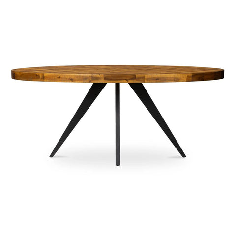 Otago Round 54In Dining Table Walnut Brown