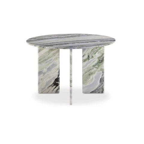 Celia Round Dining Table Green Onyx Marble