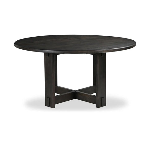 Glenn Round Dining Table Dark Brown