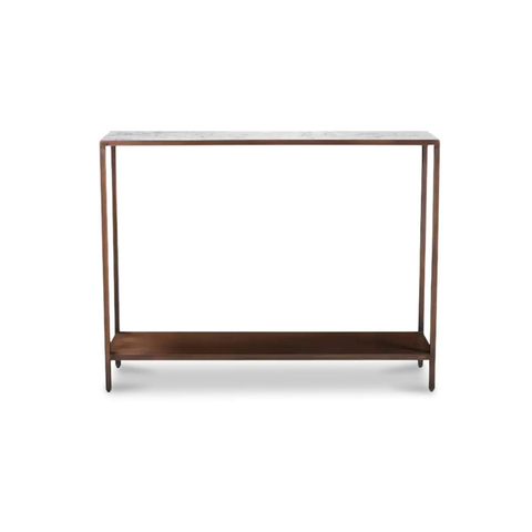 Bottego Console Table Antique Copper
