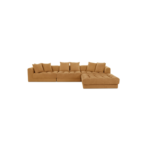 Davie Lounge Modular Sectional Golden Yellow